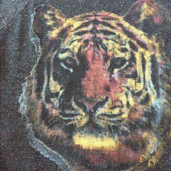 American age tiger head light weight sweater/ sz L - Picture 1 of 3
